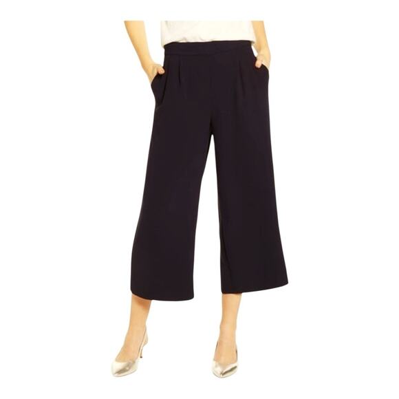 J. Crew Pants - J Crew 365 Crepe High Rise Pleated Wide Leg Trouser Pant